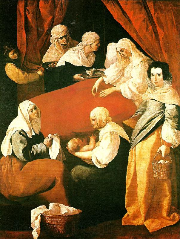 Francisco de Zurbaran birth of the virgin Spain oil painting art